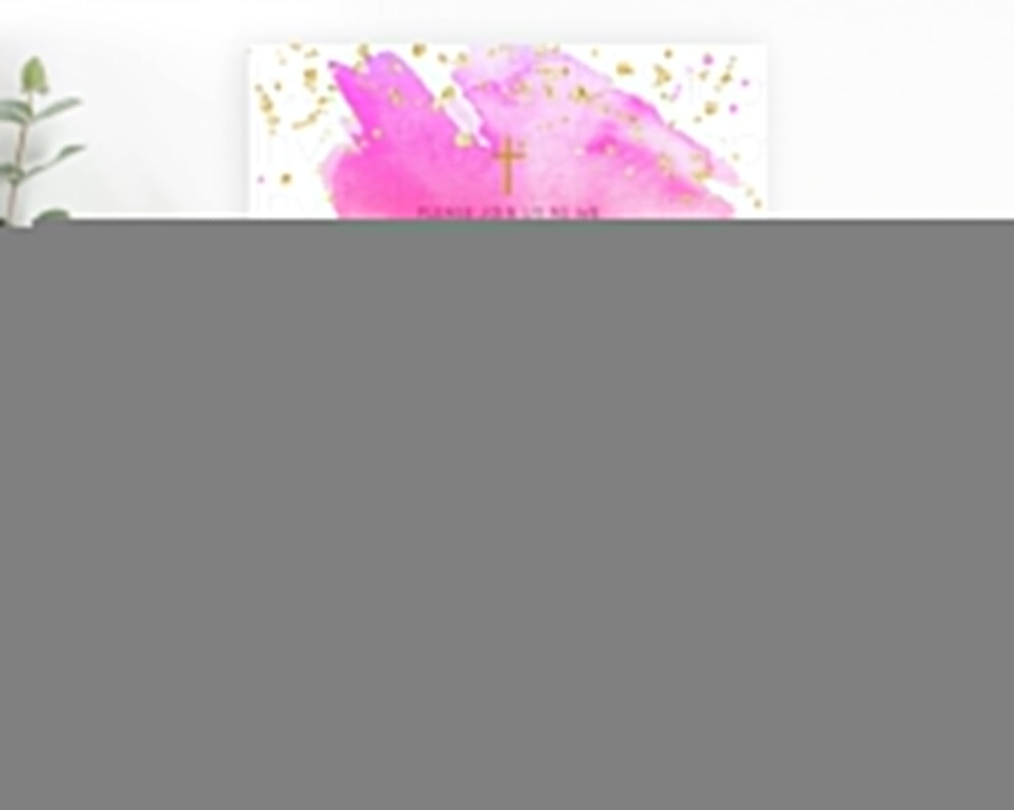 Pastel Baptism Invitation Pastel Colors Watercolor Baptism 1st Birthday Party Gold Ombre Pastel Rainbow Christening Holy Communion D10488