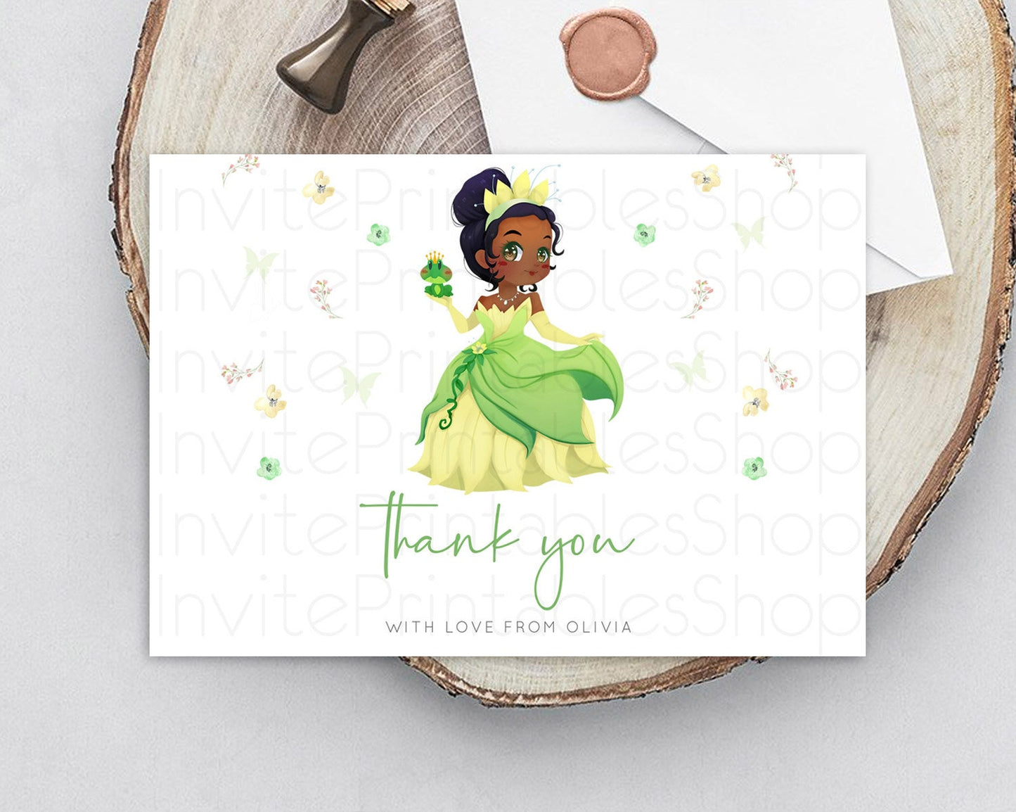 Princess Thank You Castle Thank You Card Secret Garden Birthday Thank You Card Enchanted Castle Pastel Floral Teacher Thank You Card D10348