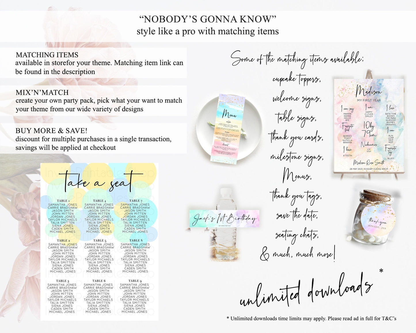 Pastel Seating Chart Pastel Confetti Seating Chart Bubbles Sprinkles Seating Sign Colorful Rainbow Decor Confetti Seating Board 100206