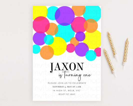 Editable Pastel Birthday Invitation Pastel Confetti Birthday Invitation Bubb