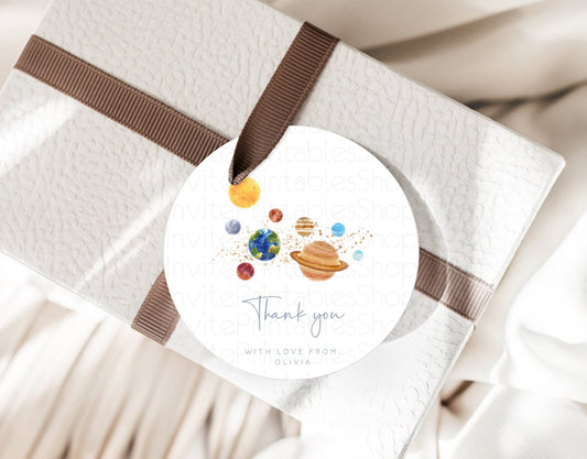 Editable Space Thank You Tags Space Thank You Gift Tags First Trip Around th