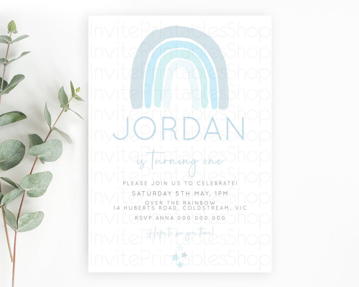 Pastel Rainbow Birthday Invitation Pastel Rainbow Invitation Rainbow Invitation Pastel Invitation Boho Rainbow 1st First Birthday D23102
