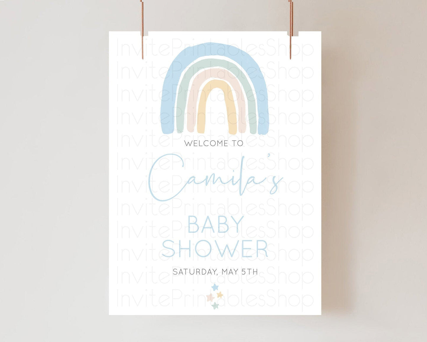 Pastel Rainbow Baby Shower Welcome Sign Boho Rainbow Welcome Board Rainbow Welcome Sign Pastel Welcome Decor Rainbow Welcome Sign D10200