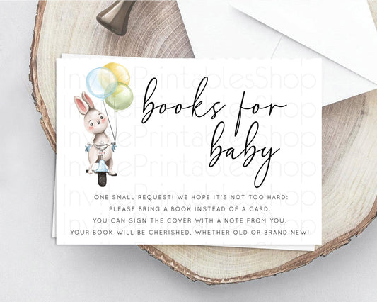 Editable Bunny Balloon Books For Baby Card Pastel Balloon Book Insert Colorf
