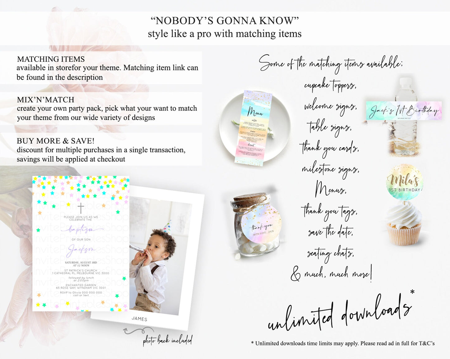 Star Baptism Invitation Pastel Stars Baptism 1st Birthday Invitation Rainbow Colors Confetti Twinkle Little Star Christening Invite D10395