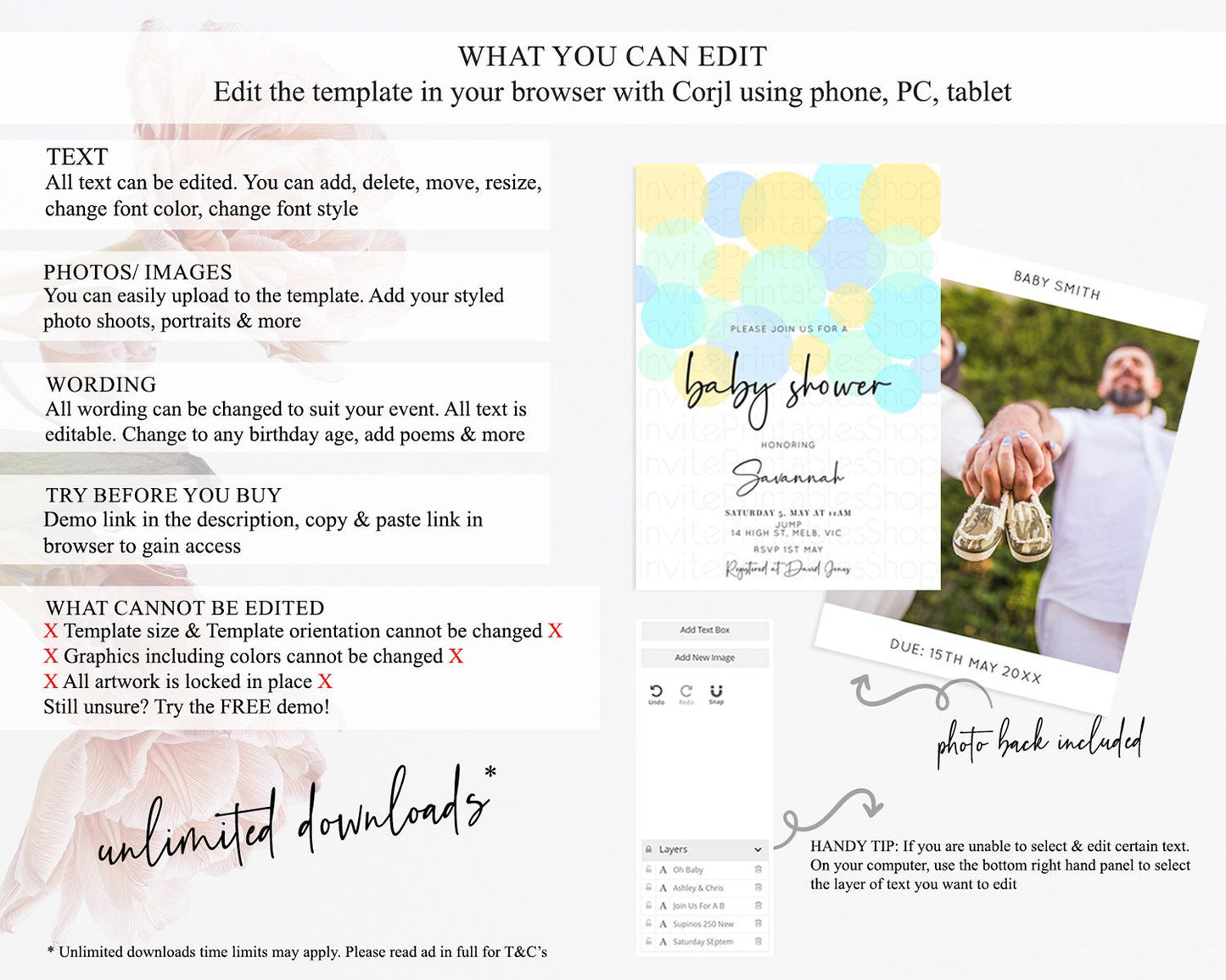 Pastel Rainbow Baby Shower Invitation Pastel Confetti Invitation Sprinkles Bubbles Invitation Colorful Rainbow Confetti Theme 100206