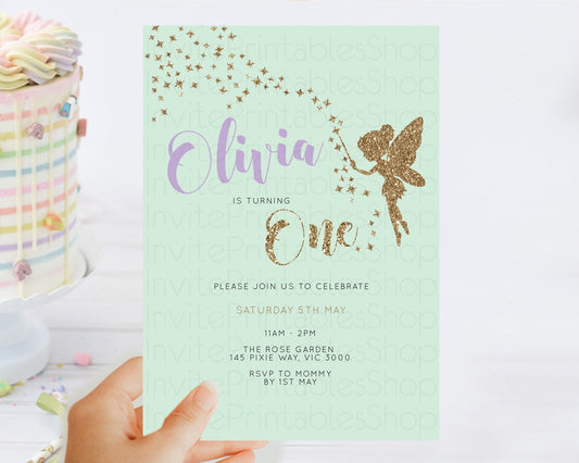 Editable Fairy Birthday Invitation Fairy Invites Fairy Tea Party Fairy Garde