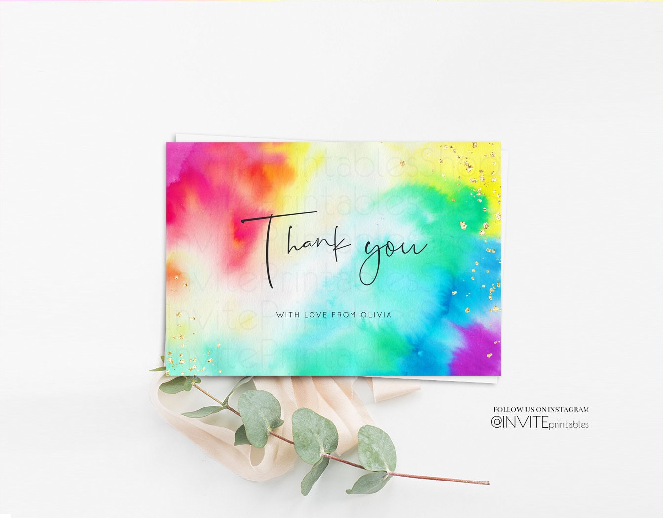 Thank You Card Guest Thank You Cards Details Notes Message Kids Birthday Baby Shower Flat Postcard