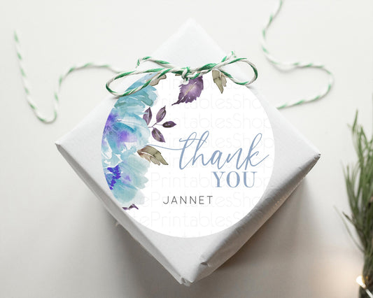 Editable Secret Garden Thank You Tags Wildflower Thank You Gift Tags Pastel