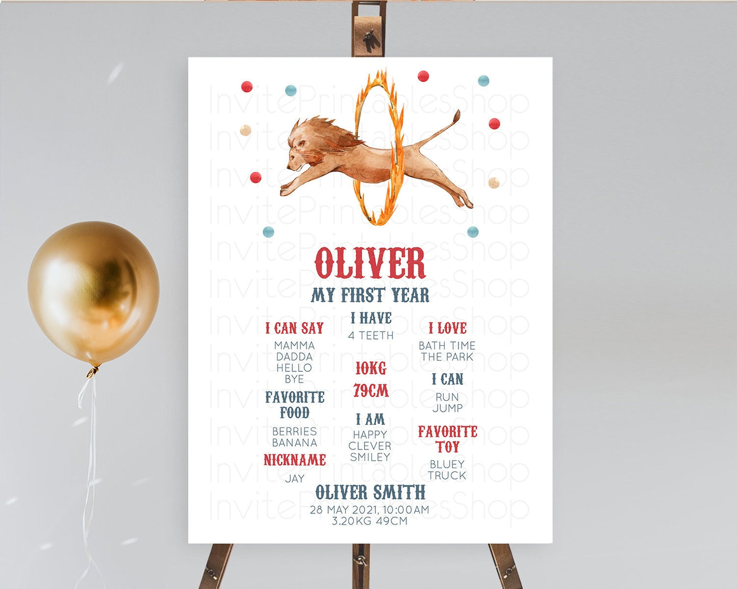 Circus First Birthday Milestone Board Carnival First Birthday Milestone Poster Step Right Up Circus Tent First Birthday Welcome Sign D10523