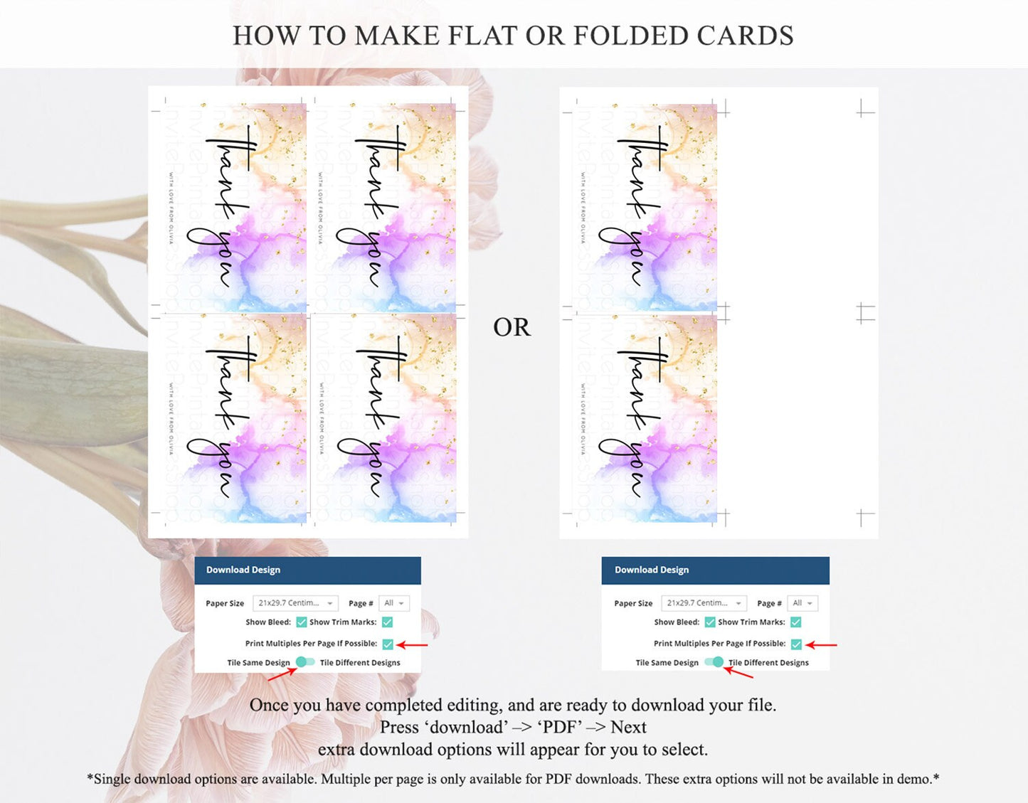 Pastel Thank You Rainbow Thank You Card Colorful Pastel Birthday Thank You Card Confetti Watercolor Pastel Teacher Thank You Cards D10180