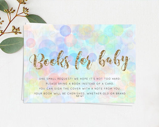 Editable Pastel Books For Baby Card Bubble Bath Baby Shower Books Insert Rai