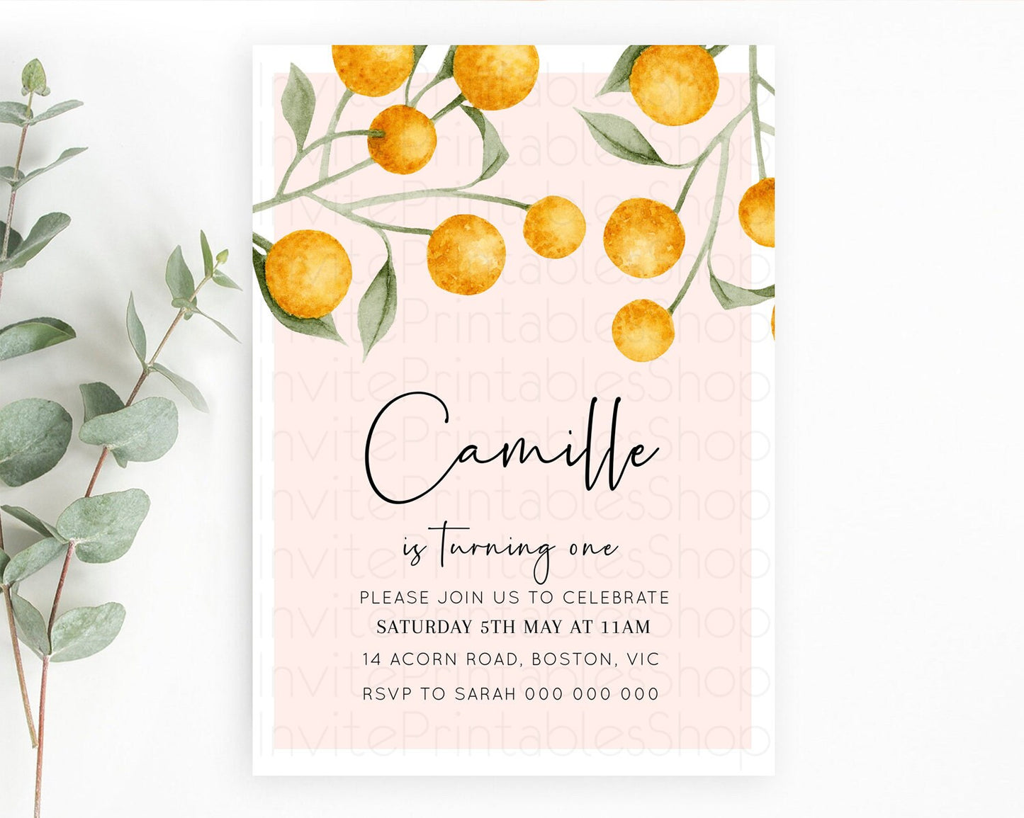 Secret Garden Invitation Wildflower Birthday Invitation Pastel Flowers Invite Enchanted Garden Boho Floral 3rd 2nd First Birthday D11037