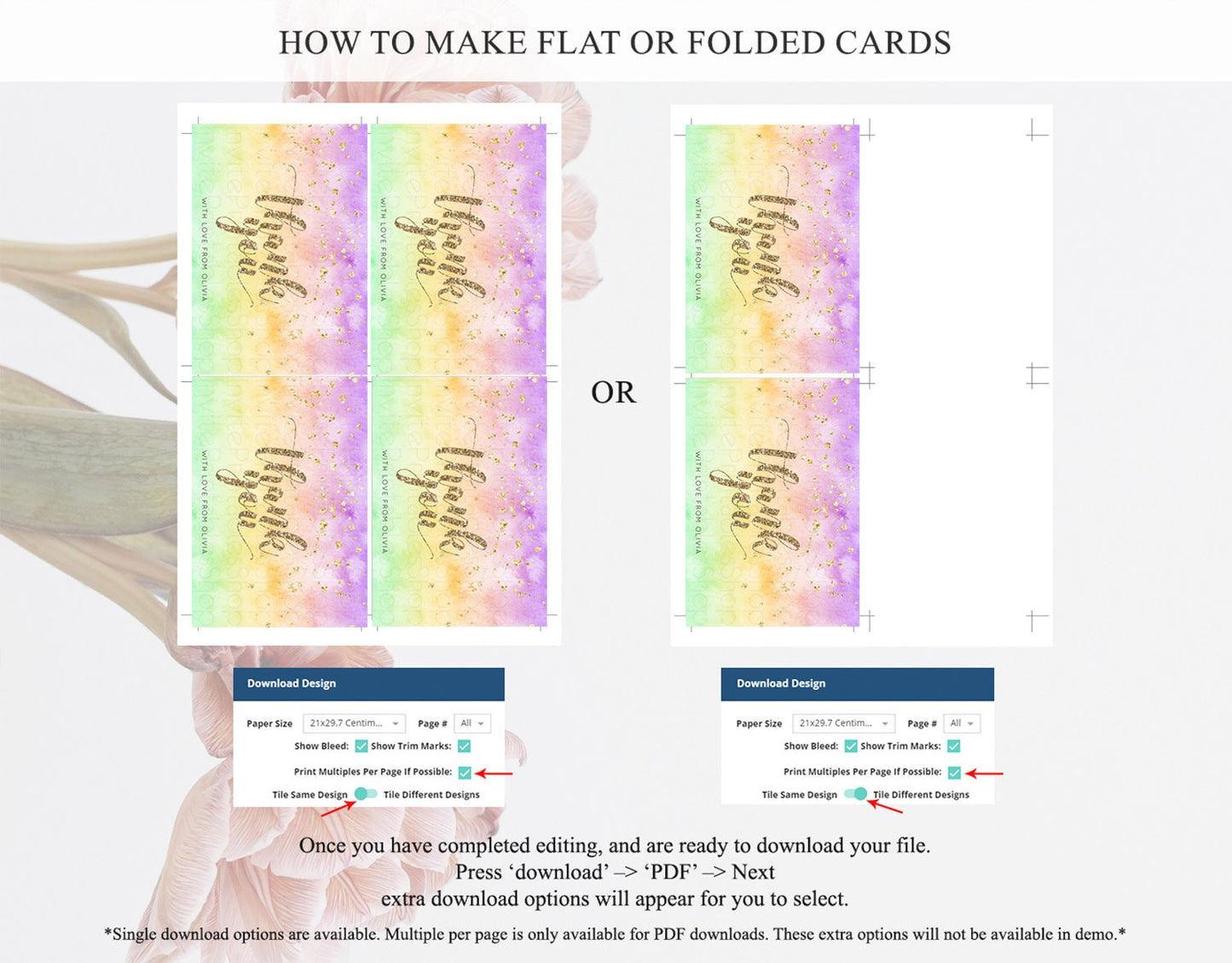 Pastel Thank You Rainbow Thank You Card Colorful Pastel Birthday Thank You Card Confetti Watercolor Pastel Teacher Thank You Cards D10512
