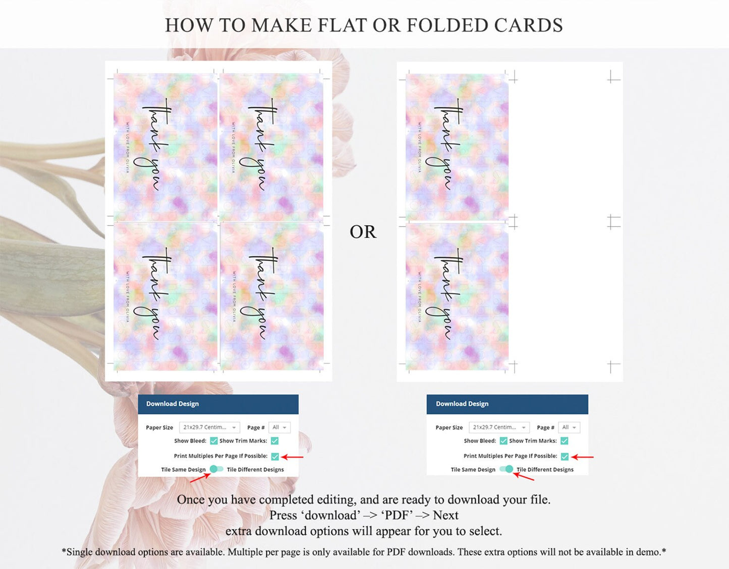 Pastel Thank You Rainbow Thank You Card Colorful Pastel Birthday Thank You Card Confetti Watercolor Pastel Teacher Thank You Cards D10697
