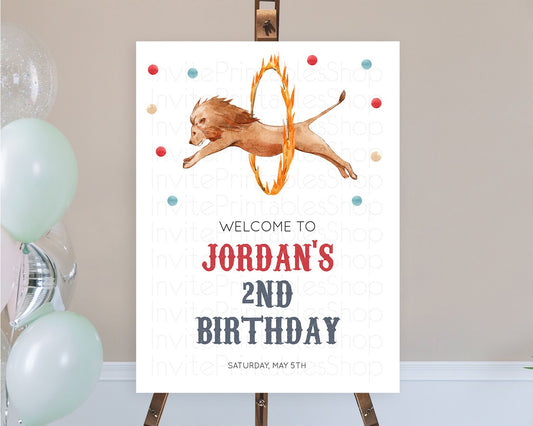 Editable Circus Welcome Sign Carnival Welcome Board Step Right Up Circus Wel