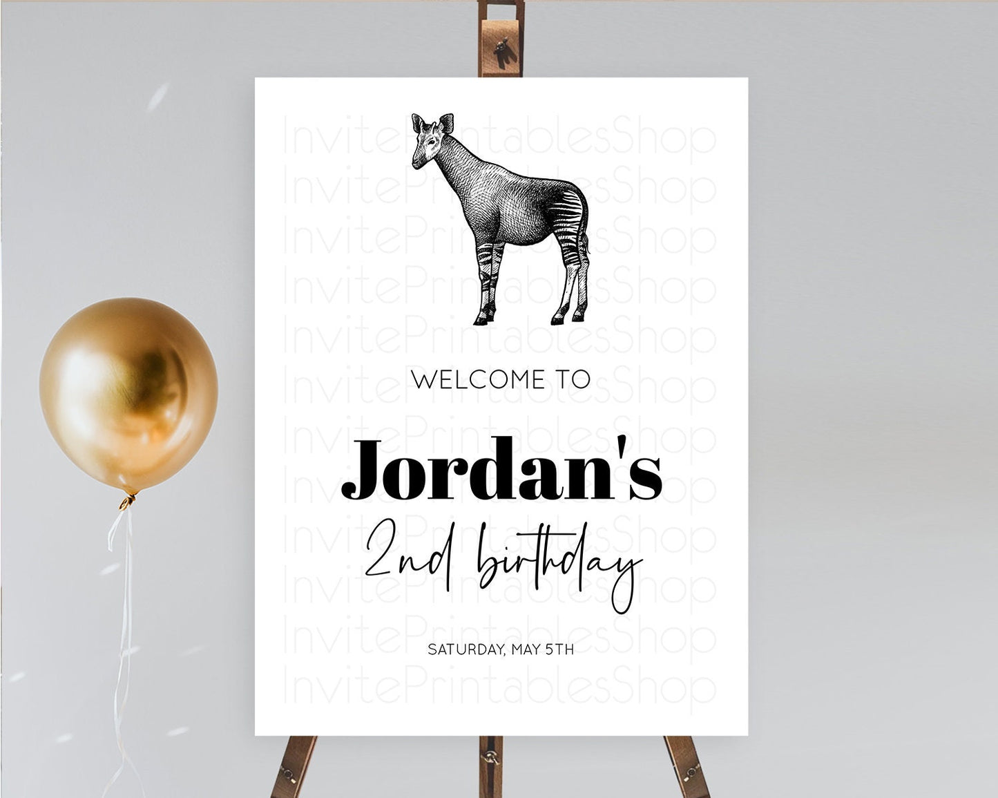 Editable Okapi Welcome Sign Okapi Welcome Board Okapi Welcome Poster Dried P