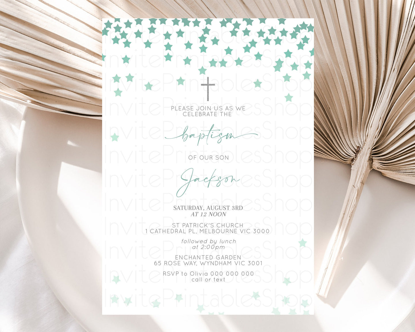 Star Baptism Invitation Pastel Stars Baptism 1st Birthday Invitation Rainbow Colors Confetti Twinkle Little Star Christening Invite D10310