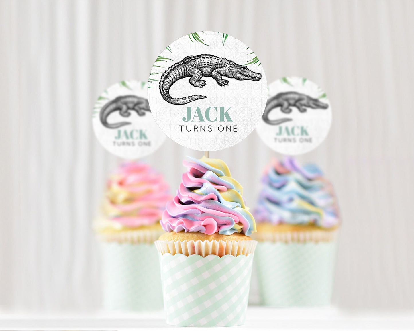 Crocodile Cupcake Toppers Alligator Cupcake Toppers Later Alligator Party Decor Gator Swamp Cupcake Safari Crocodile First Birthday D10847