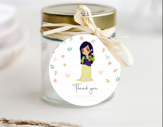 Princess Thank You Tags Castle Thank You Gift Tags Secret Garden Favor Tags Enchanted Castle Pastel Floral First Birthday Thank You D10357