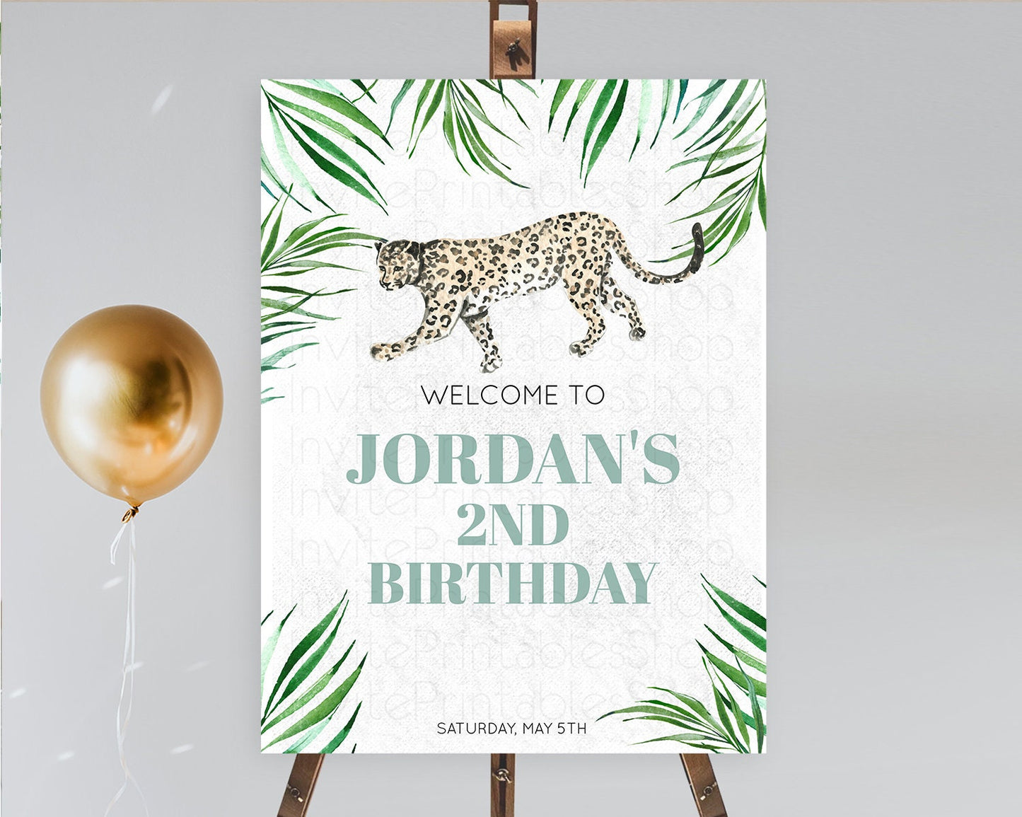 Cheetah Welcome Sign Cheetah Welcome Board Cheetah Party Welcome Poster Safari Adventure Decor Cheetah First Birthday Welcome Sign D10382