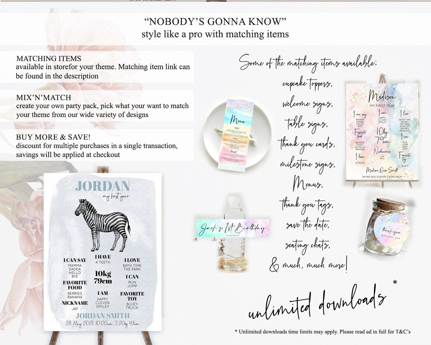 Zebra First Birthday Milestone Board Zebra Milestone Poster Zebra Decor Safari Adventure Zebra First Birthday Welcome Sign D10814