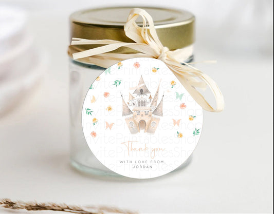 Editable Princess Thank You Tags Castle Thank You Gift Tags Secret Garden Fa