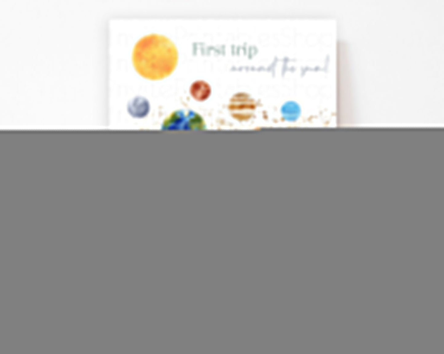 Space Birthday Invitation Space 1st Birthday Invites First Trip Around the Sun Invite Sky Stars Planets Milkyway Solar System Invite D10598