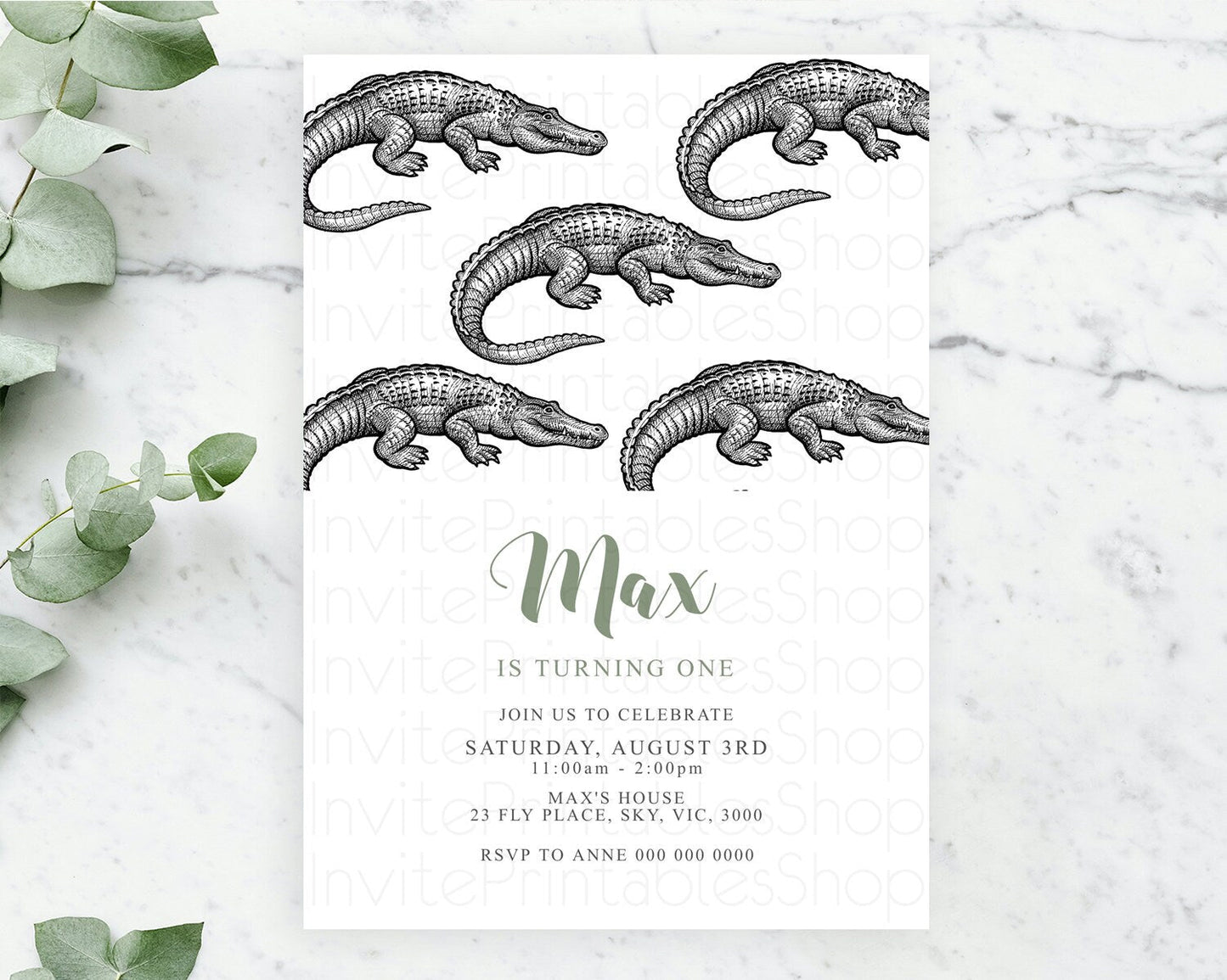 Crocodile Birthday Invitation Alligator Birthday Invitation Later Alligator Birthday Gator Swamp Birthday Invite Safari Crocodile D10286