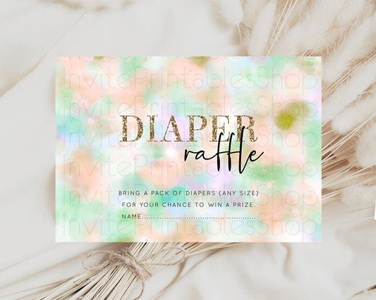Editable Diaper Raffle Diaper Request Diaper Insert Card Baby Shower Diaper
