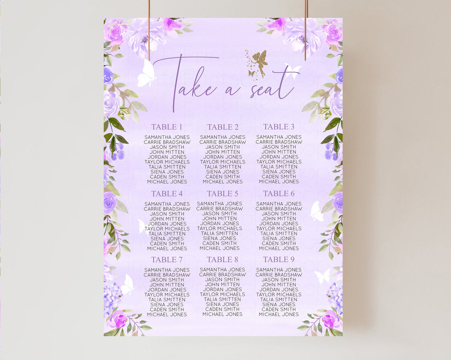 Fairy Seating Chart Enchanted Forest Take A Seat Seating Secret Garden Board Pastel Floral Seat Sign Baby Shower Baptism Whimsical Sign 47