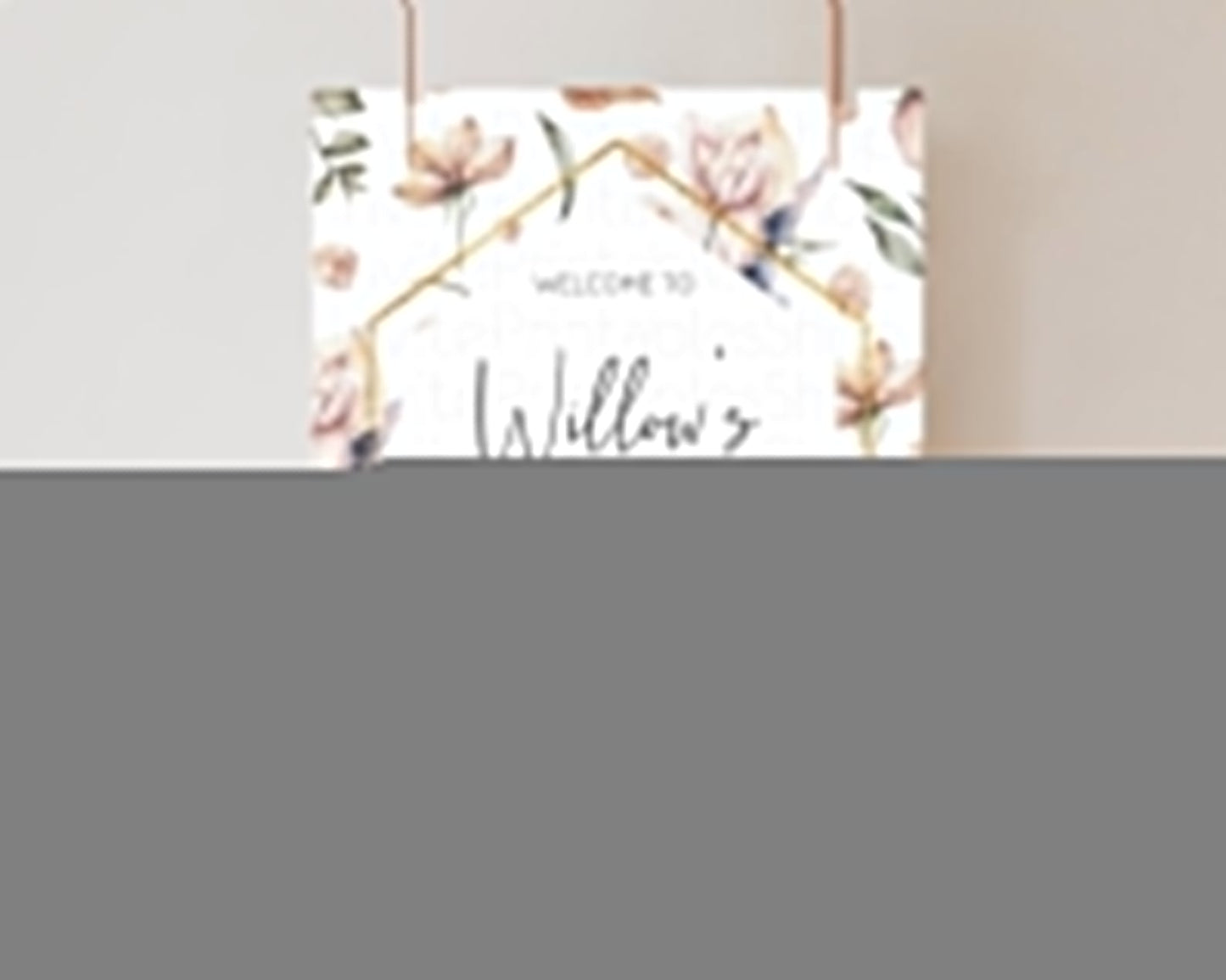 Secret Garden Baby Shower Welcome Sign Wildflower Welcome Board Pastel Flower Garden Welcome Poster Boho Wildflower Welcome Sign D10504