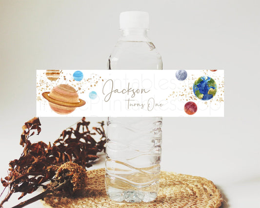 Editable Space Water Label Template Space Adventure Party Decor First Trip A