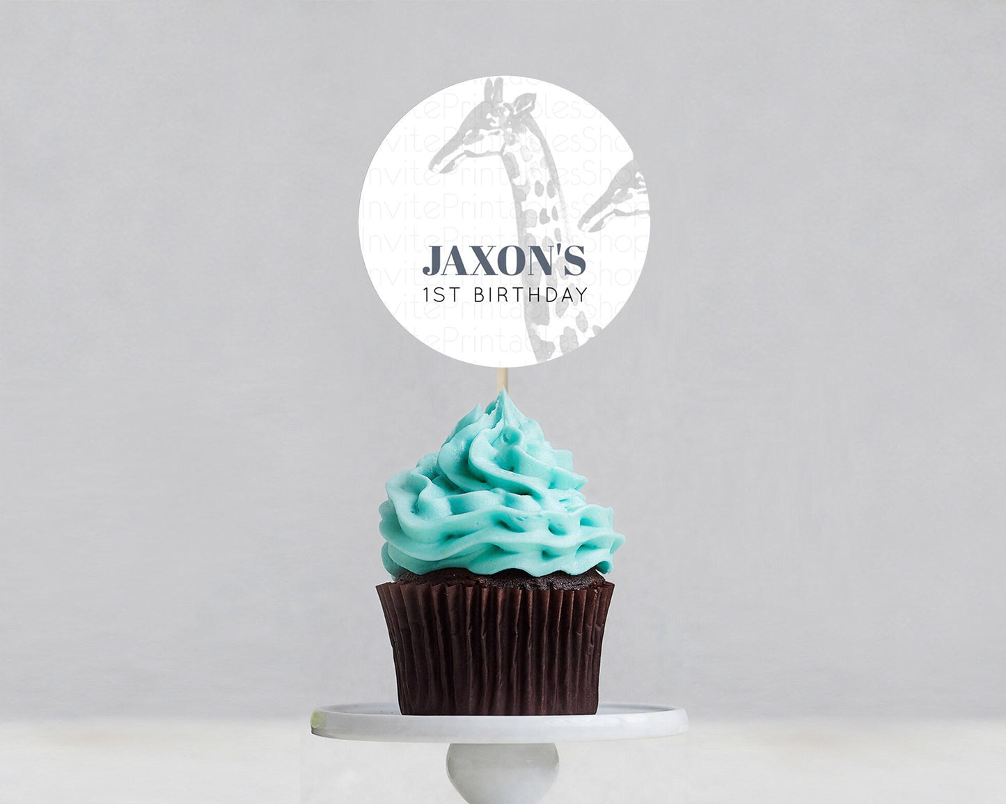 Giraffe Cupcake Toppers Safari Giraffe Cupcake Toppers Watercolor Giraffe Party Safari Giraffe Animal Zoo Party Giraffe Cupcake D10306