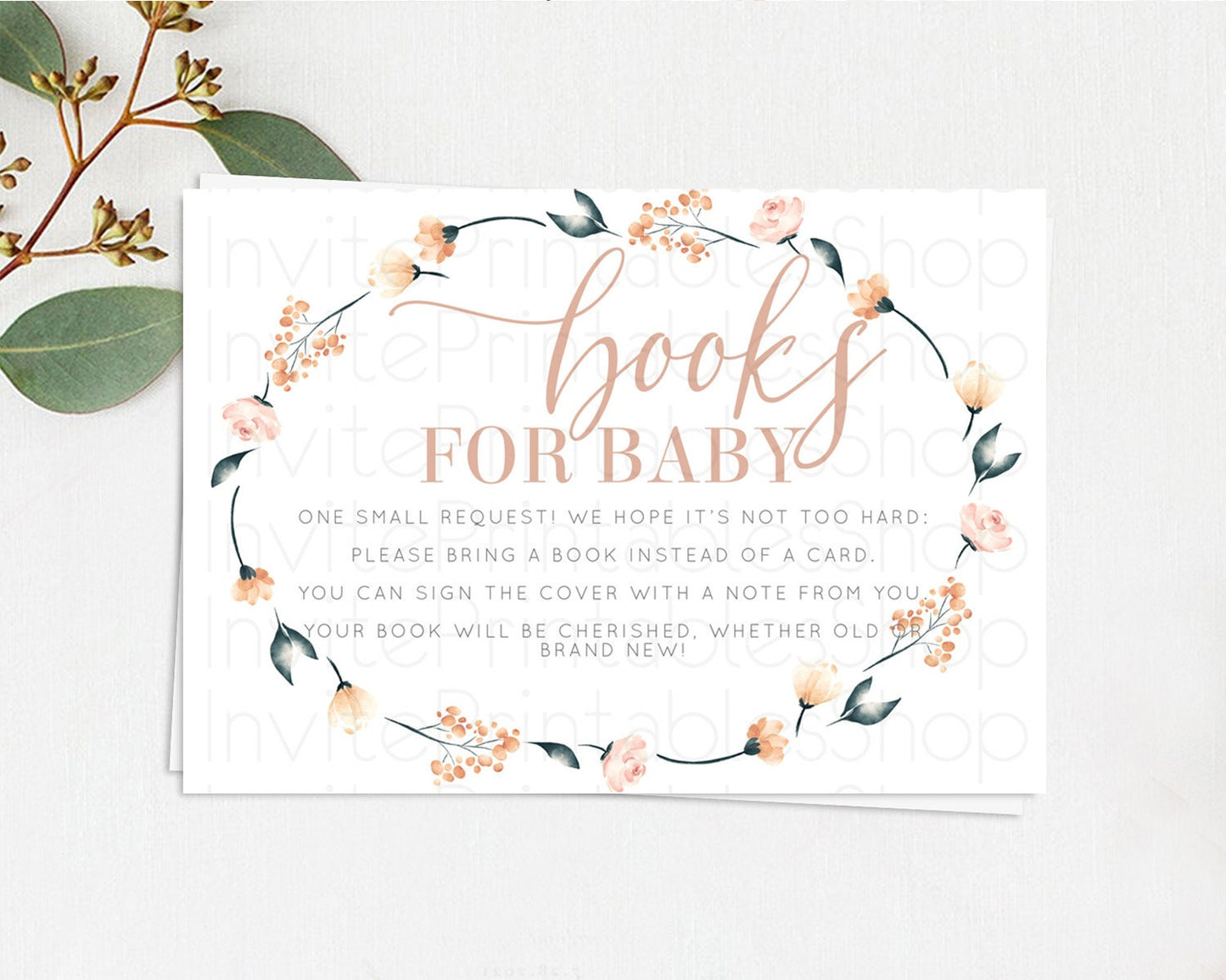 Secret Garden Books For Baby Card Boho Wildflower Book Insert Pastel Flower Garden Baby Shower Card Flower Guests Book Poem Request D10240