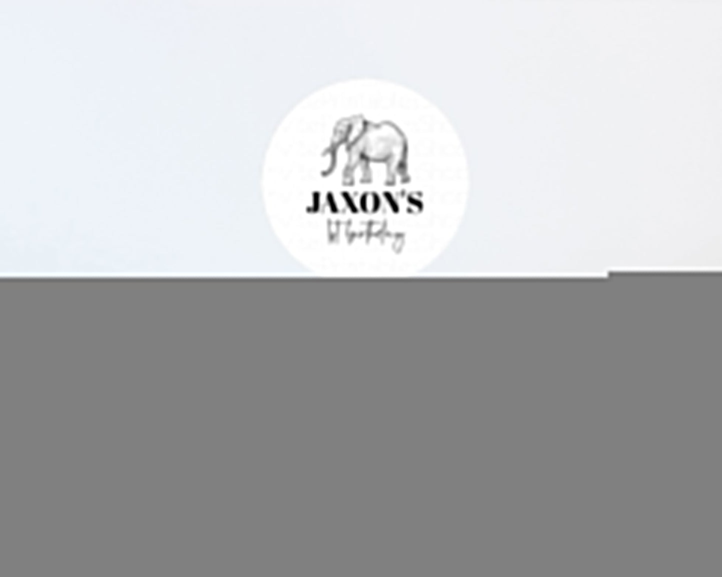 Elephant Cupcake Toppers Elephant Cupcake Elephant Party Safari Adventure Elephant Cupcake Topper Elephant Decor Zoo Fern Palm Leaf D10248