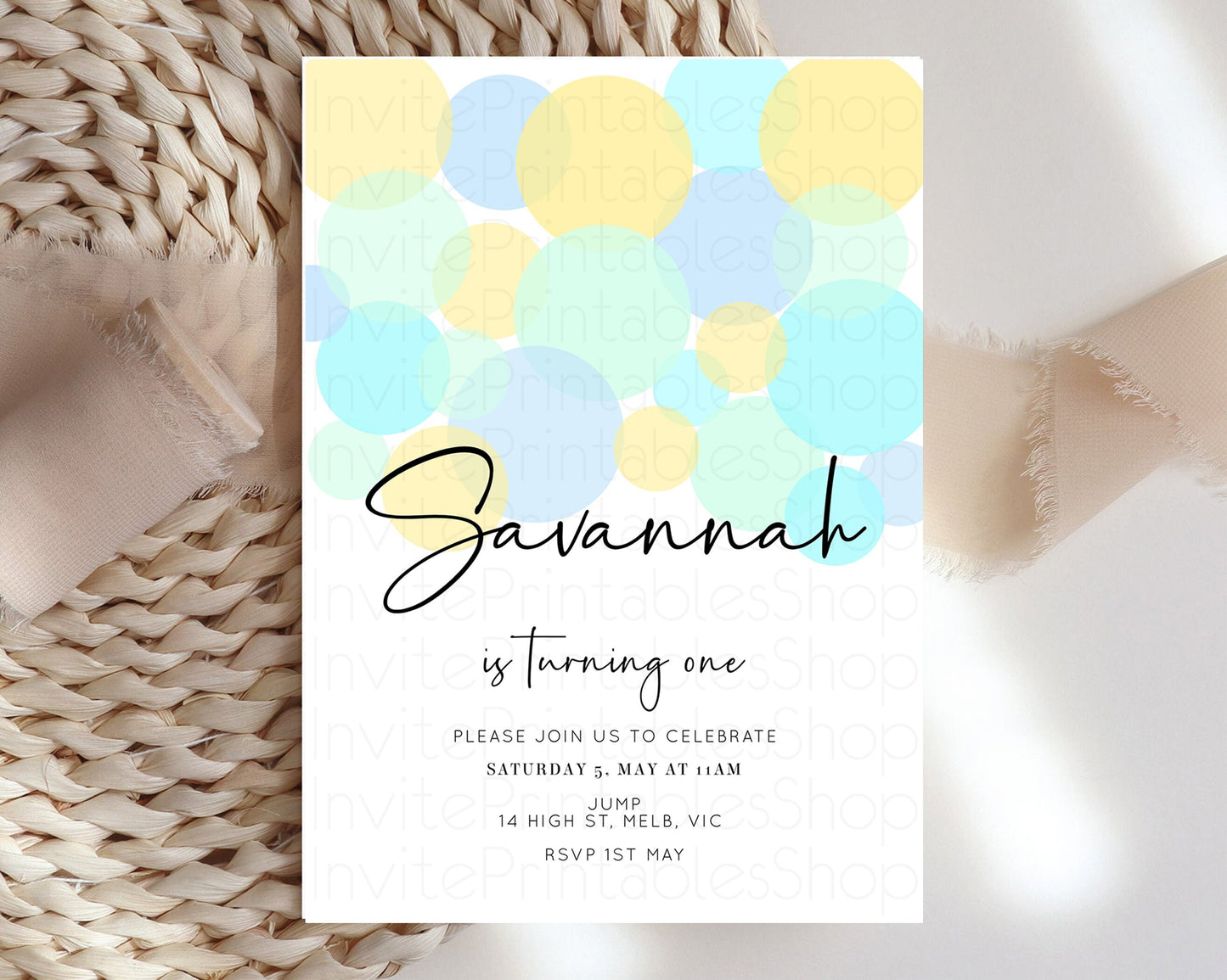 Bubbles Birthday Invitation Rainbow Confetti Invite Pastel Sprinkles Invite Pastel Colorful Art Fun Simple Birthday Invite 1st 2nd 3rd 208