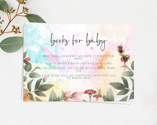 Editable Fairy Books For Baby Card Fairy Book Insert Enchanted Garden Fairy