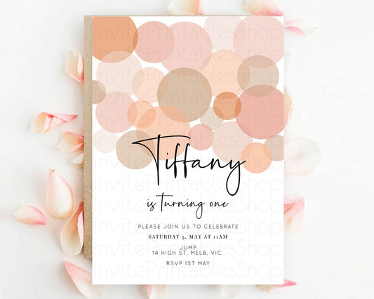 Editable Pastel Birthday Invitation Pastel Confetti Birthday Invitation Bubb
