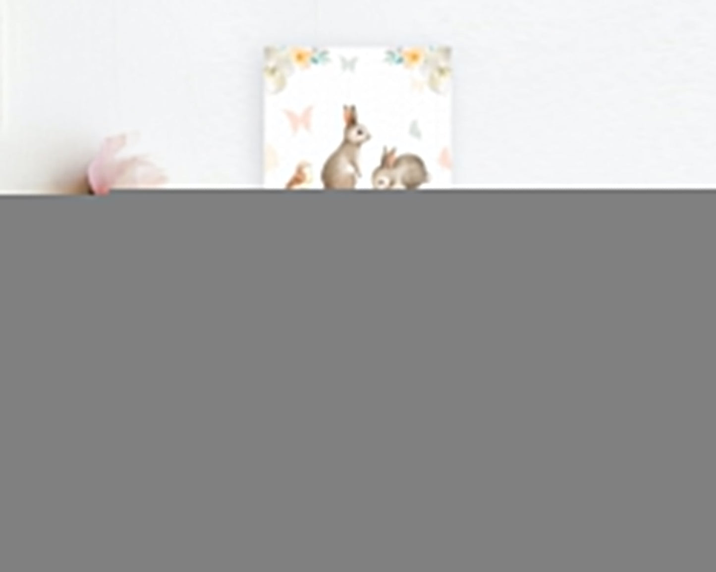 Bunny Menu Floral Bunny Menu Template Pastel Flowers Bunny Table Decor Secret Garden Bunny Dinner Dessert Menu Party Food Menu D10928