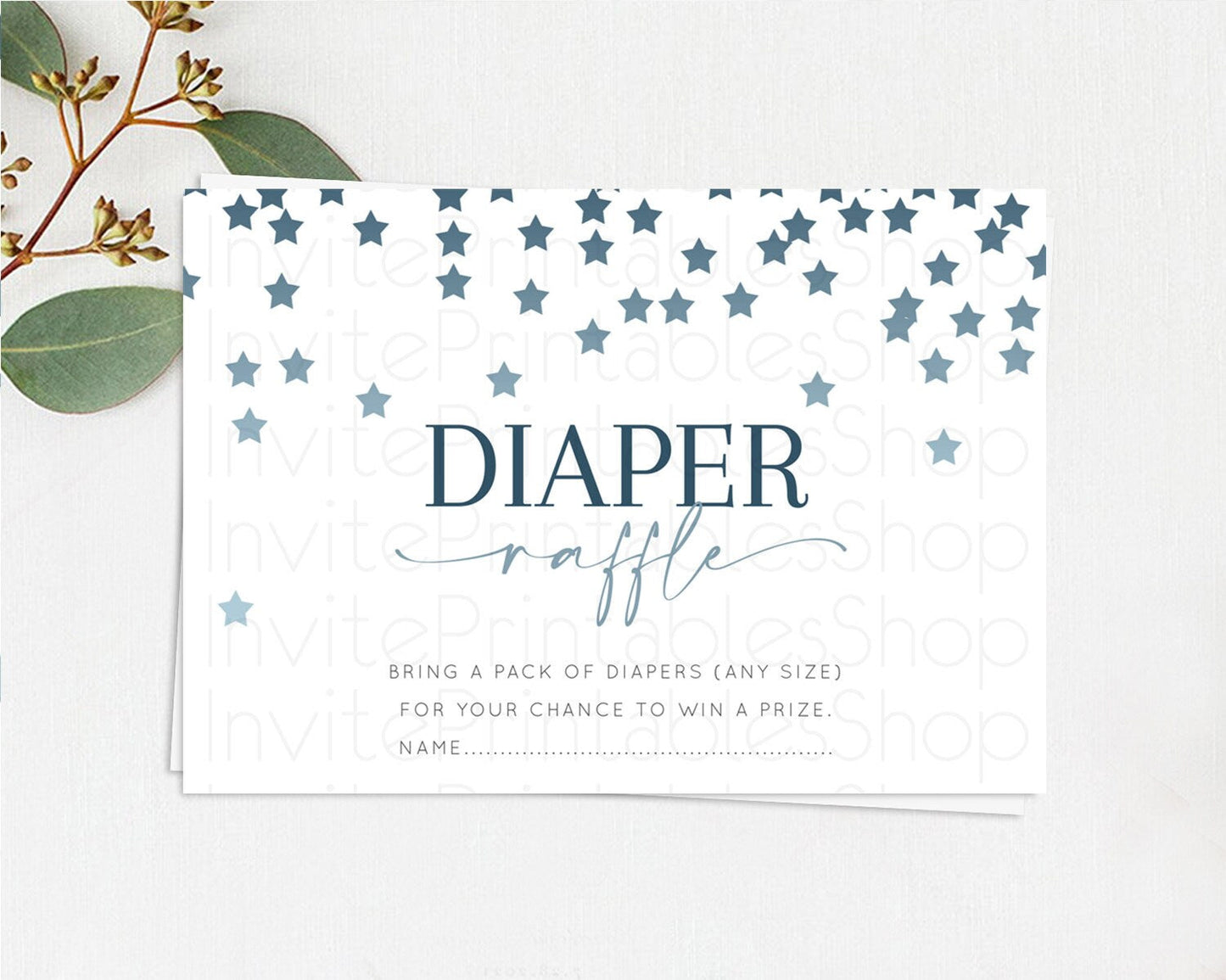 Pastel Star Diaper Raffle Card Shooting Star Diaper Raffle Insert Twinkle Little Star Diaper Ticket Rainbow Confetti Raffle Game D10308