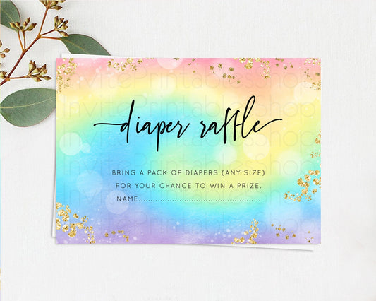 Editable Tie Dye Diaper Raffle Card Rainbow Tie Dye Diaper Raffle Insert Pas