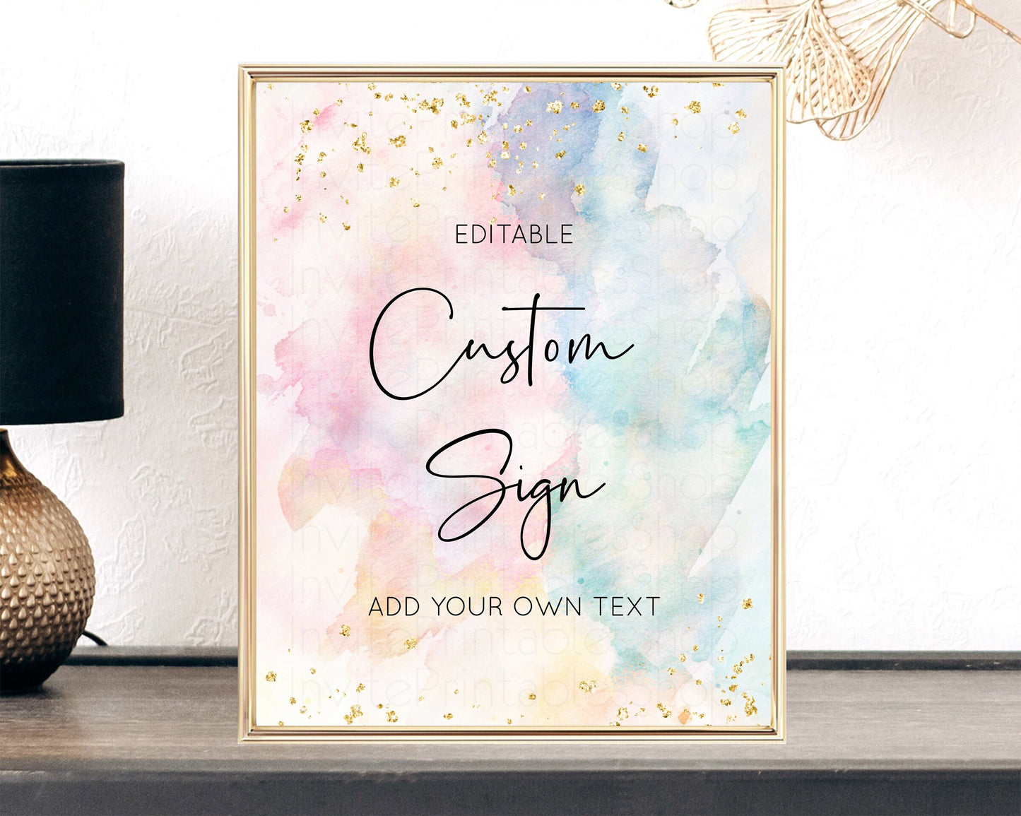 Sign Table Sign Table Signs Party Sign Birthday Sign Food Sign Custom Sign for Wedding Christening Birthday Baptism 8x10 276