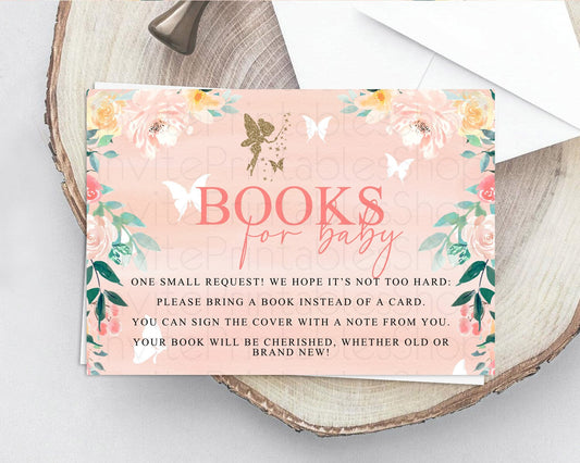 Editable Fairy Books For Baby Card Fairy Book Insert Enchanted Garden Fairy
