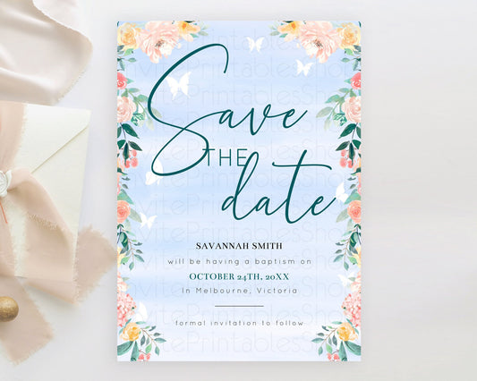 Editable Wildflower Save The Date Template Secret Garden Save The Date Paste