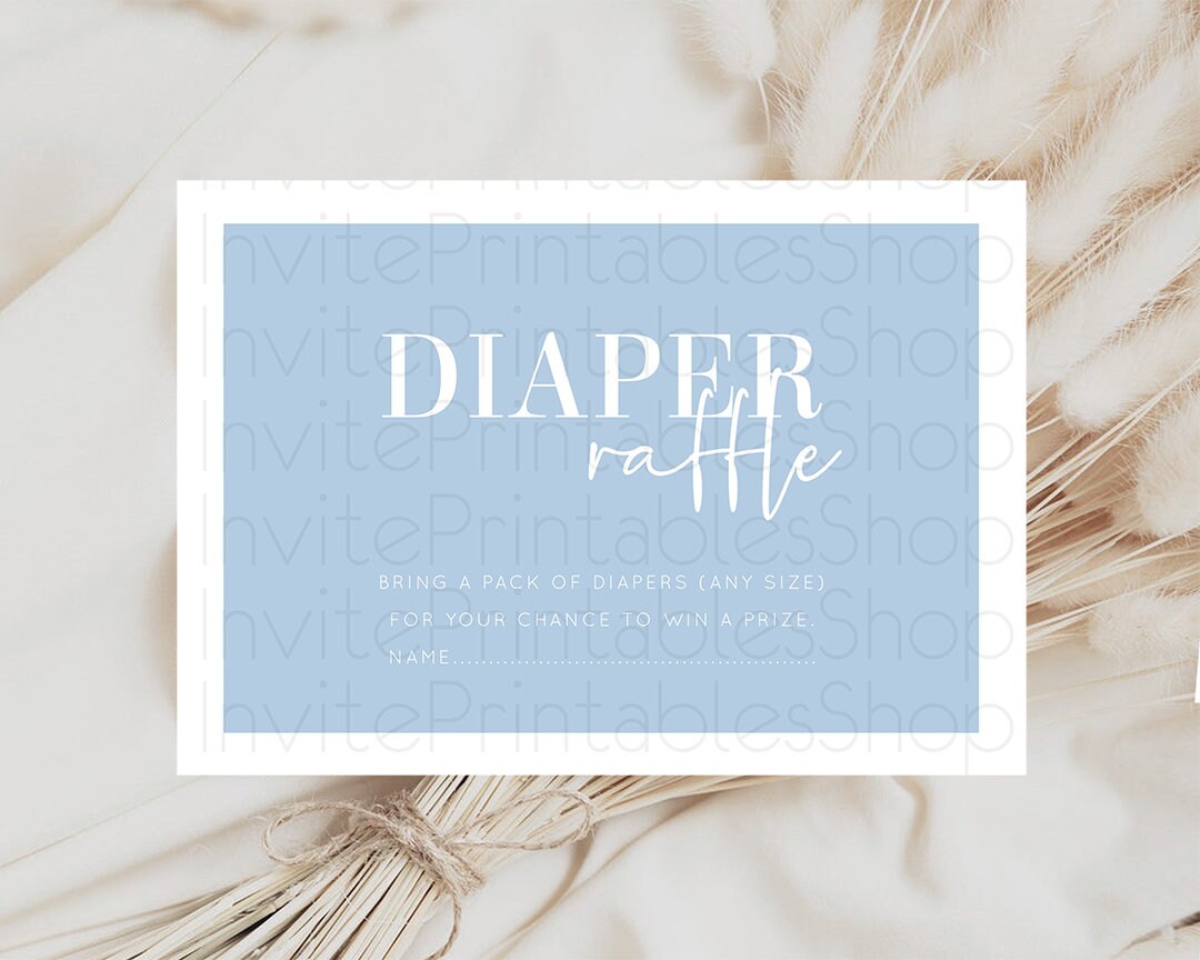 Diaper Raffle Diaper Request Diaper Insert Card Baby Shower Diaper Raffle Diaper Raffle Game Nappy Request Nappy Insert Card