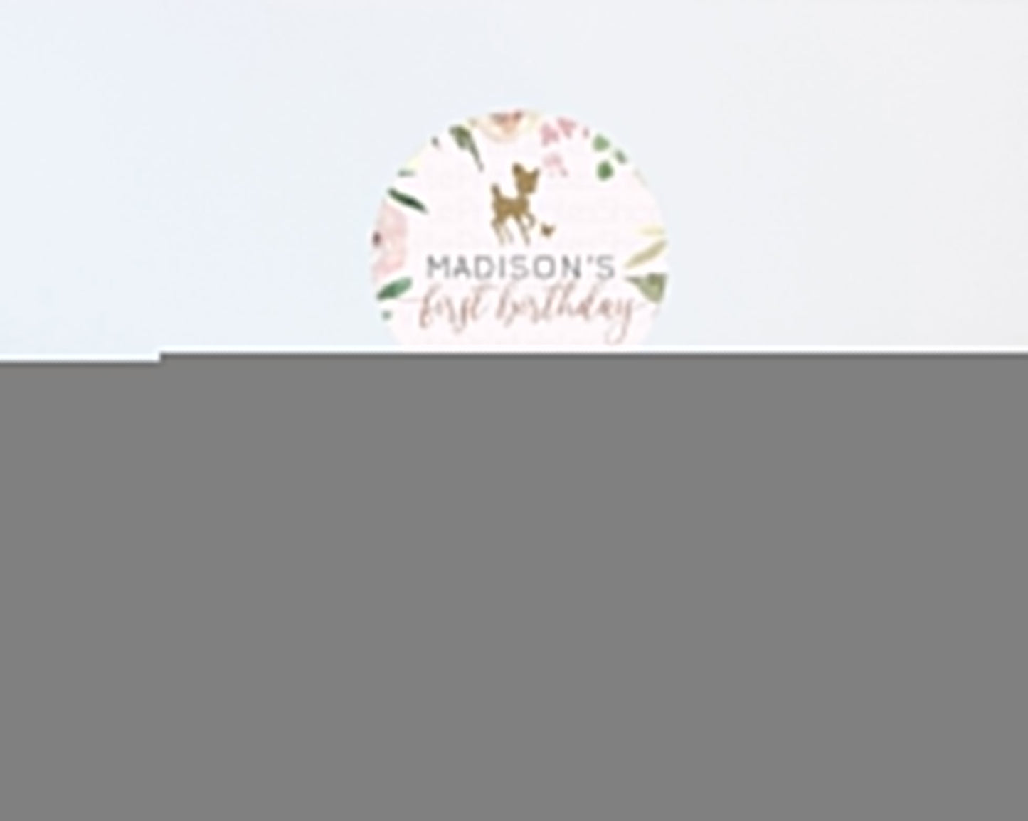 Fawn Cupcake Toppers Deer Cupcake Toppers Enchanted Forest Party Butterfly Pastel Flowers Woofland Cupcake Toppers First Birthday D10193