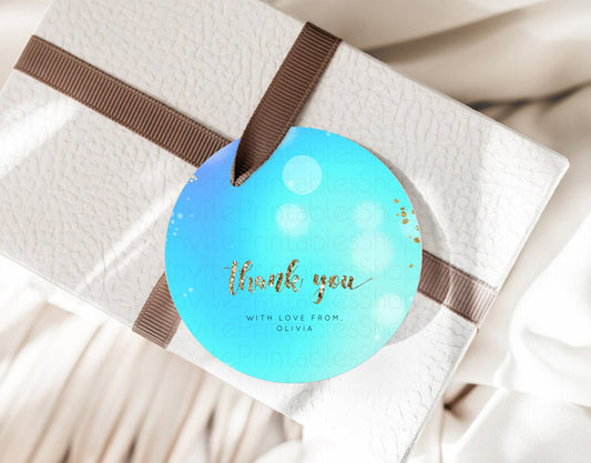 Editable Mermaid Thank You Tags Mermaid Thank You Gift Tags Rainbow Fish Und