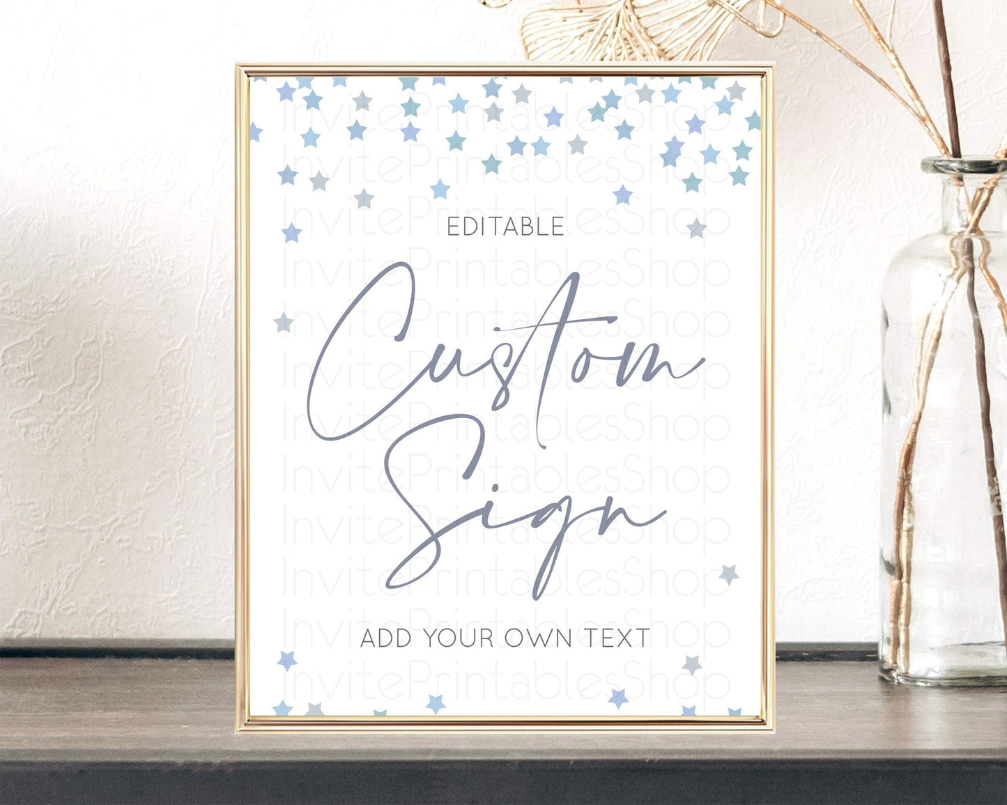Twinkle Stars Sign Pastel Twinkle Little Star Party Shooting Star Confetti Sprinkles Table Sign Decor Birthday Baptism Baby Shower D10341