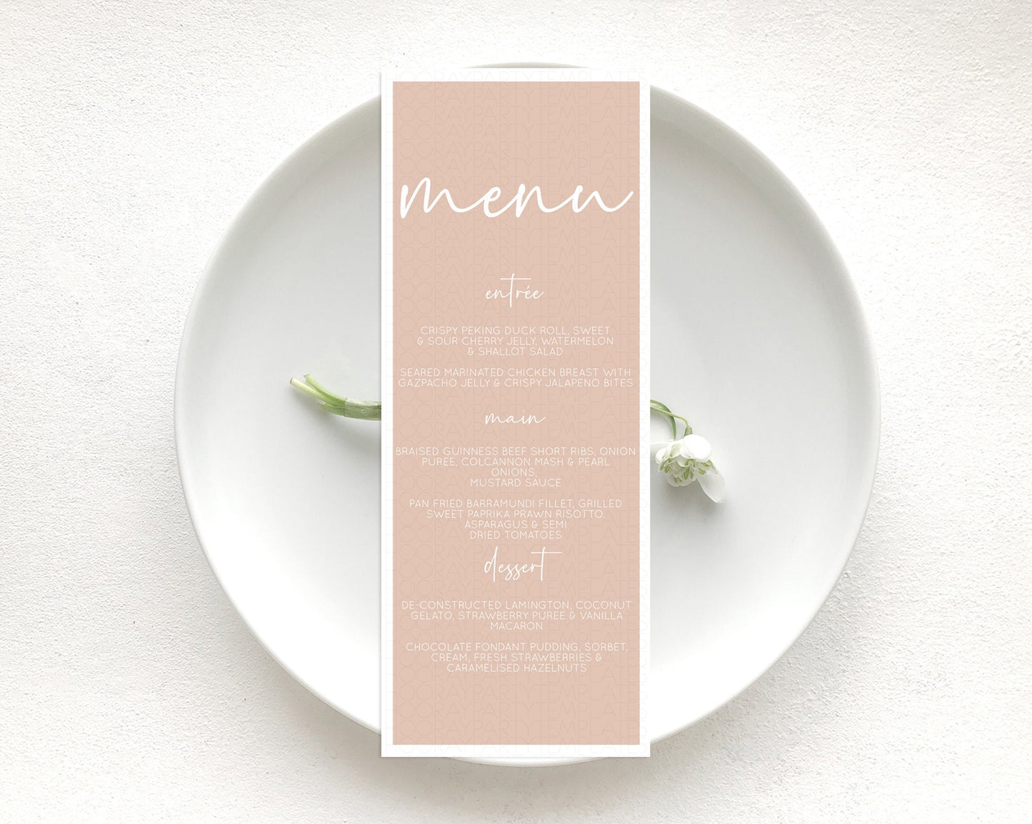 Orange Menu Pastel Orange Menu Template Orange Minimal Table Decor Modern Orange Menu Simple Orange Dinner Dessert Menu Food Menu D10938